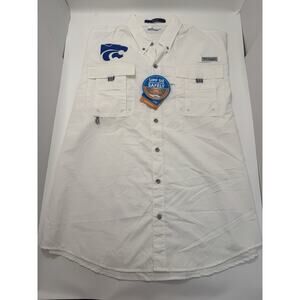 Columbia NWT Men's PFG Bahama II Short Sleeve Vented Fishing Shirt Kansas